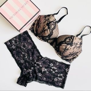 36DD XL Victoria’s Secret black bra set